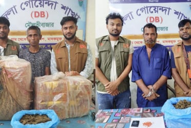 মৌলভীবাজারে ডিবির অভিযানে গ্রেফতার ২