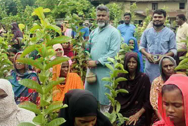 জিয়াউর রহমানের শাহাদাতবার্ষিকী উপলক্ষে নওগাঁয় বৃক্ষরোপণ