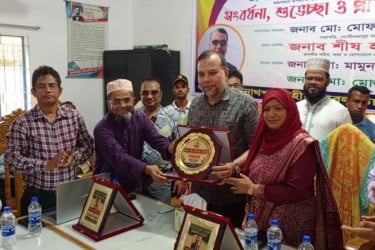 কসবায় তথ্য ও প্রযুক্তি সচিবকে সংবর্ধনা