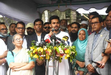 জুলাই গণ-অভ্যুত্থানের শহীদদের নামে নামকৃত চত্বর ও সড়ক উদ্বোধন