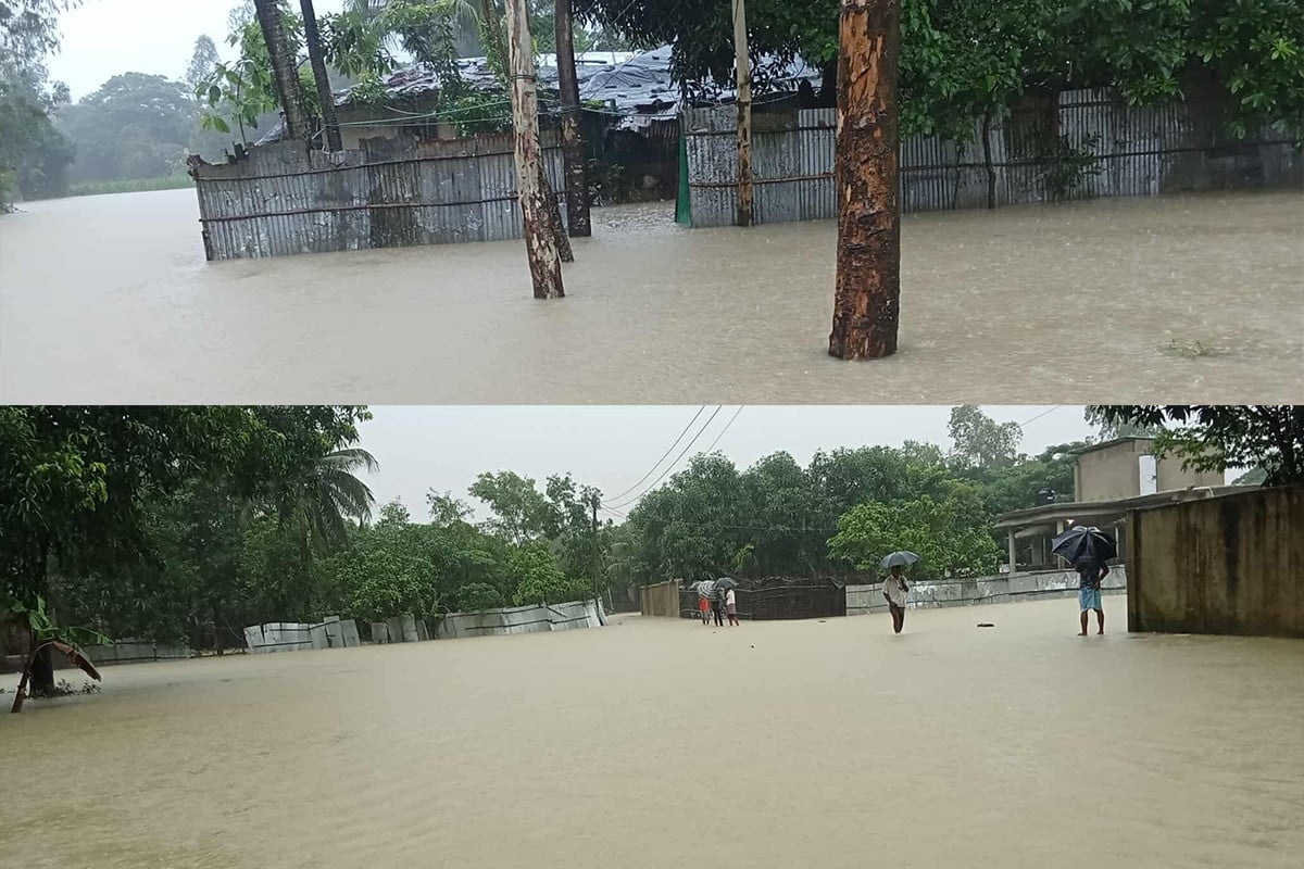ভারী বর্ষণে সেন্টমার্টিনসহ টেকনাফের ৩ হাজার পরিবার পানিবন্দি
