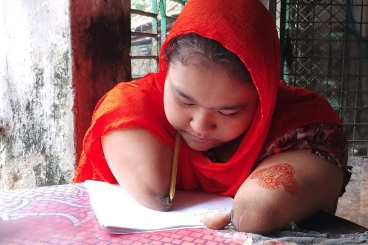 হাত-পা ছাড়াই জন্ম নেওয়া সেই লিতুন এসএসসিতে পেলেন জিপিএ-৫