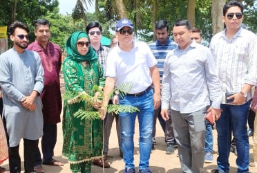 রাজবাড়ীর পদ্মাপাড়ে বৃক্ষরোপণ কর্মসূচি