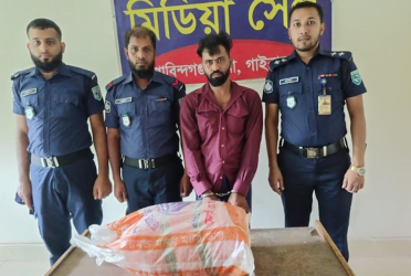 গোবিন্দগঞ্জে গাঁজাসহ মাদক কারবারি গ্রেফতার