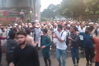 এনসিপির উপর হামলার প্রতিবাদে রাজধানীতে জামায়াতের বিক্ষোভ