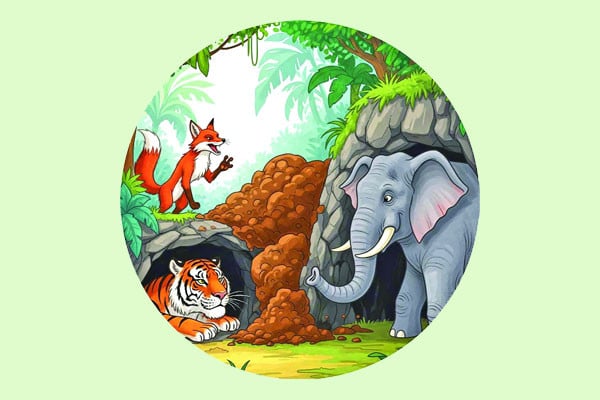 অলস বাঘ ও ধূর্ত শিয়াল