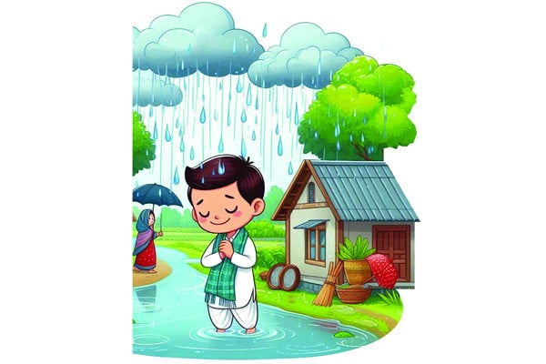 গ্রামের বৃষ্টি শহরের বৃষ্টি