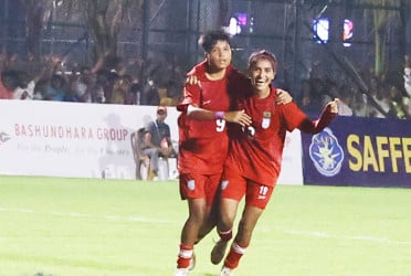 তৃষ্ণার জোড়া গোলে ভুটানকে আবারও হারালো বাংলাদেশ
