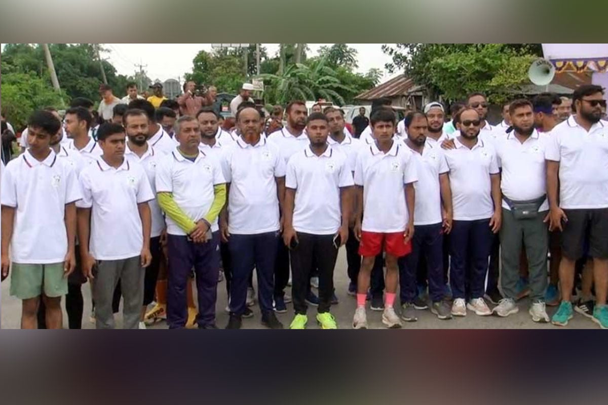 হবিগঞ্জে জুলাই স্মরণে ম্যারাথন প্রতিযোগিতা