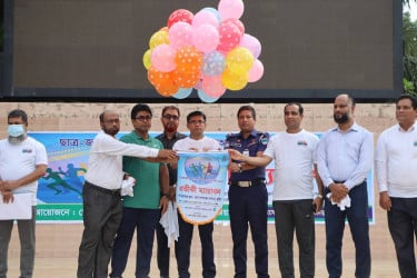কুষ্টিয়ায় গণঅভ্যুত্থান দিবসে প্রতীকী ম্যারাথন
