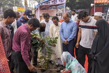 জুলাই গণ-অভ্যুত্থানে শহীদদের নামে সিরাজগঞ্জে বৃক্ষরোপণ