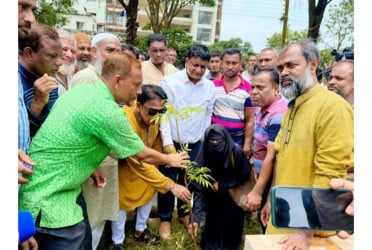 নোয়াখালীতে বিএনপি ও কৃষক দলের যৌথ উদ্যোগে বৃক্ষরোপণ কর্মসূচি