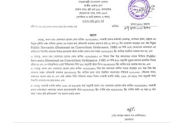 চট্টগ্রাম কাস্টমসের সহকারী রাজস্ব কর্মকর্তার বরখাস্তের আদেশ প্রত্যাহার