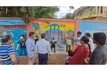 খাগড়াছড়িতে শহীদ জুলাই স্মরণে গ্রাফিক্স অংকন শিক্ষার্থীদের