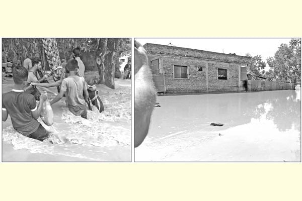 উত্তর-পূর্বে বাড়ছে নদনদীর পানি