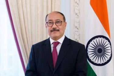 রাজ্যসভার সদস্য হিসেবে শপথ নিলেন হর্ষবর্ধন শ্রিংলা