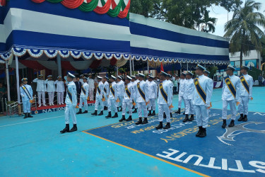 মেরিটাইম ইন্সটিটিউটের প্রশিক্ষণার্থী রেটিংদের সমাপনী কুচকাওয়াজ