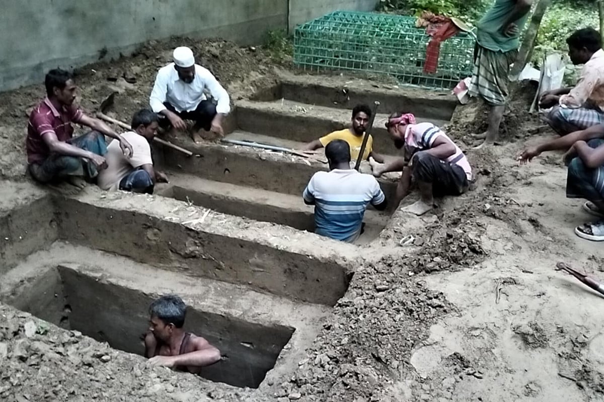 এক পরিবারের পাঁচজনসহ ৮ জনের মৃত্যু, পাশাপাশি দাফন চারজনের
