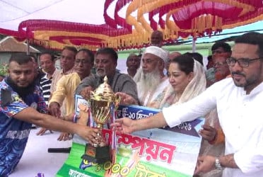 ফরিদপুরে টি-টেন ক্রিকেটে কুষ্টিয়া চ্যাম্পিয়ন