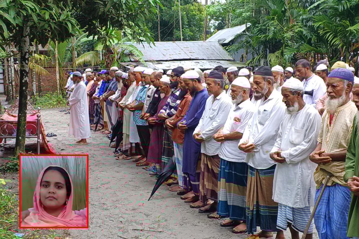 বিমান বিধ্বস্তে নিহত মাসুমার দাফন সম্পন্ন, শোকাহত গ্রামবাসী