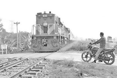 আতঙ্ক অরক্ষিত লেভেলক্রসিং