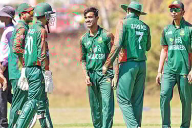 আবরার-আবদুল্লাহর ব্যাটে যুবাদের জয়