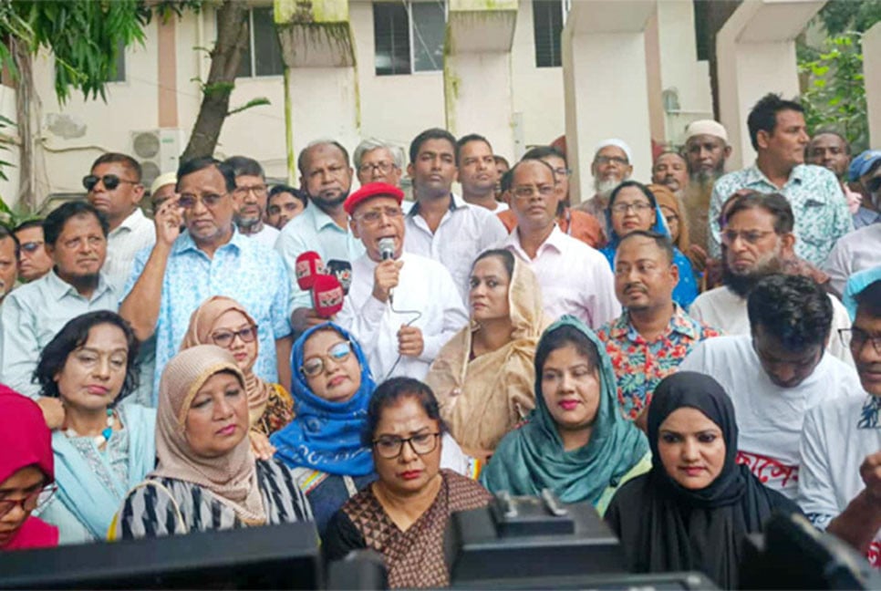 চাঁদাবাজি-মাদক-কিশোর গ্যাংয়ের বিরুদ্ধে মোহাম্মদপুরে সমাবেশ