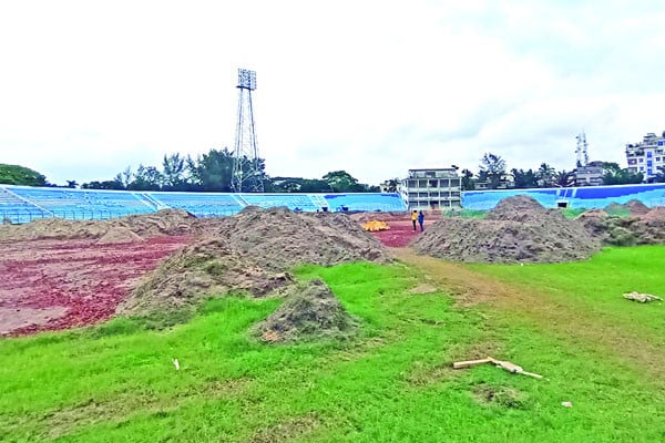বরিশাল স্টেডিয়ামের কাজে অসন্তুষ্ট বিসিবি