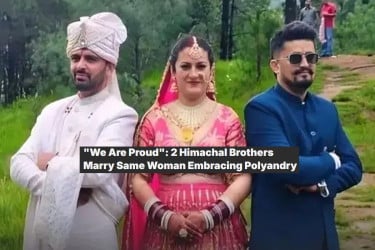 হিমাচলে এক নারীর সঙ্গে দুই ভাইয়ের বিয়ে