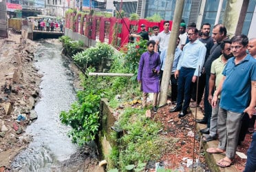 জলাবদ্ধতা নিরসনে নালা-খাল-সড়ক সংস্কার কার্যক্রম চলমান থাকবে : মেয়র শাহাদাত