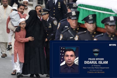 নিউইয়র্ক পুলিশে মরণোত্তর পদোন্নতি পেলেন গুলিতে নিহত বাংলাদেশি দিদারুল