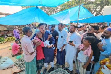 কাহালুতে বিএনপির লিফলেট বিতরণ ও গণসংযোগ