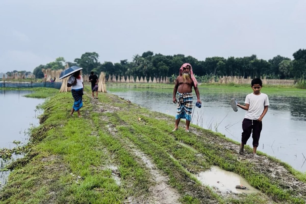 নেই পাকা সড়ক, পথচলায় কাঁদাই জীবনসঙ্গী