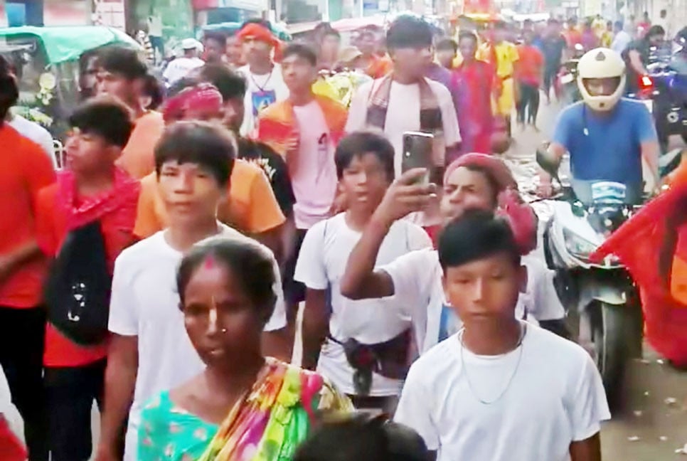 দিনাজপুরে মহাত্রিপুরারী কৈলাশপতির মহাস্নানযাত্রা উৎসব