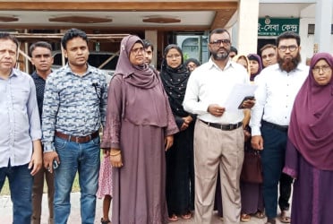 বিদ্যালয় এমপিওভুক্তির দাবিতে মেহেরপুরে স্মারকলিপি প্রদান