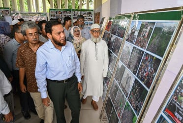 জুলাই-২৪ গণঅভ্যুত্থান স্মরণে গাকৃবিতে স্থিরচিত্র প্রদর্শনী
