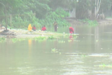 কুড়িগ্রামে নদ-নদীর পানি বাড়ছে, বন্যার আশঙ্কা
