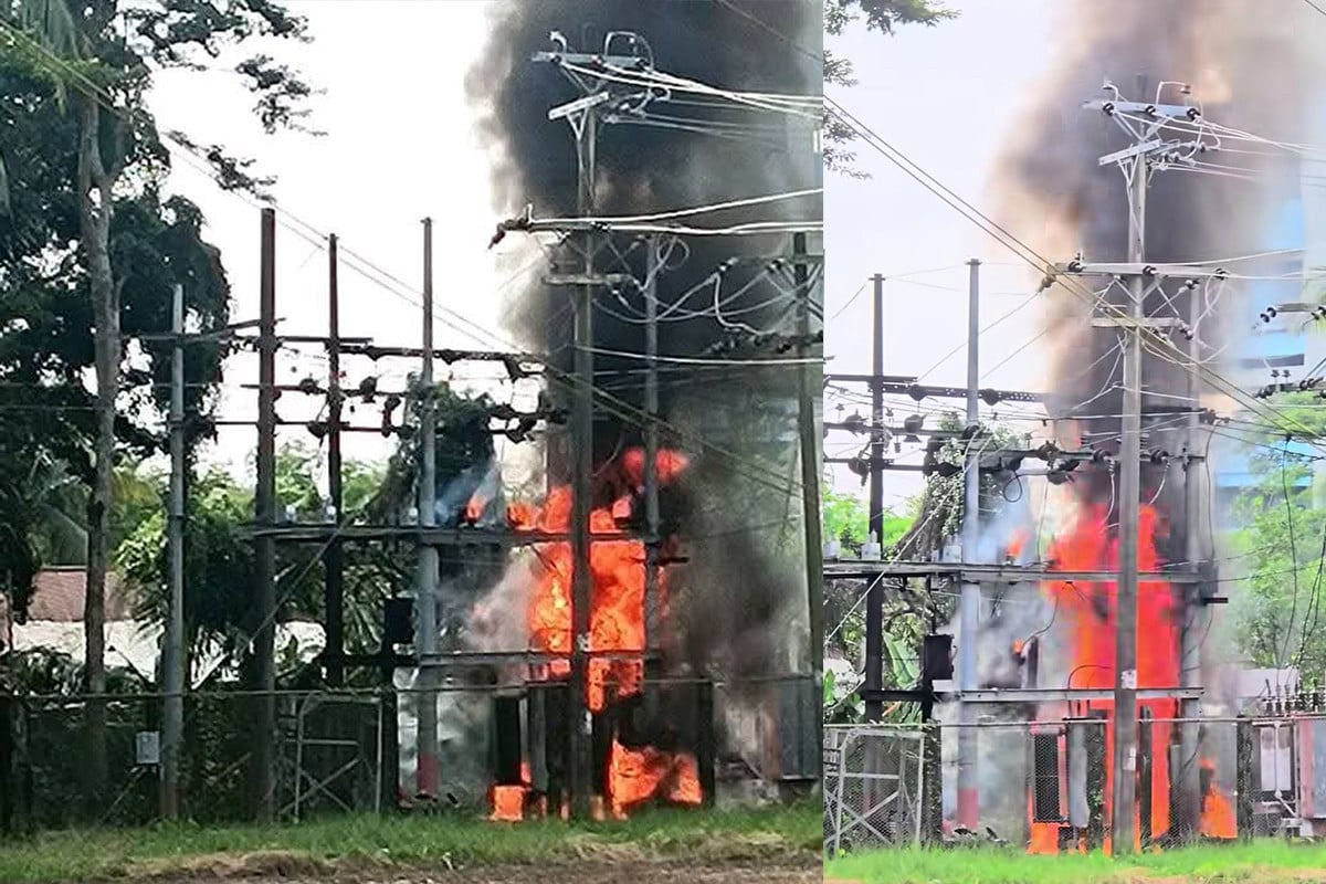 কলাপাড়ায় বিদ্যুৎ সঞ্চালন স্টেশনে অগ্নিকাণ্ড, ৬৭ হাজার গ্রাহক অন্ধকারে