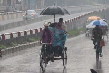 ২৪ ঘণ্টায় ঢাকায় ৬২ মিলিমিটার বৃষ্টিপাত