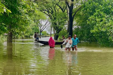 সিলেটে আবার বন্যার চোখ রাঙানি!