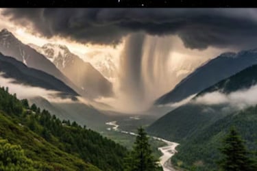 মেঘভাঙা বৃষ্টি কি?