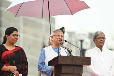 জুলাই ঘোষণাপত্র পাঠ প্রধান উপদেষ্টার