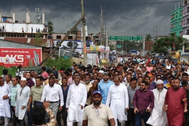 লক্ষ্মীপুরে গণঅভ্যুত্থান দিবসে বিএনপির বিজয় র‍্যালী