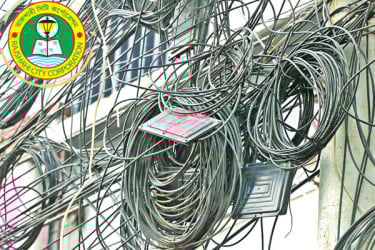 সরানো গেল না তারের জঞ্জাল