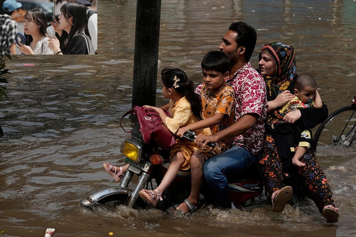 প্রচণ্ড গরম ও টানা বৃষ্টিতে বিপর্যস্ত এশিয়া