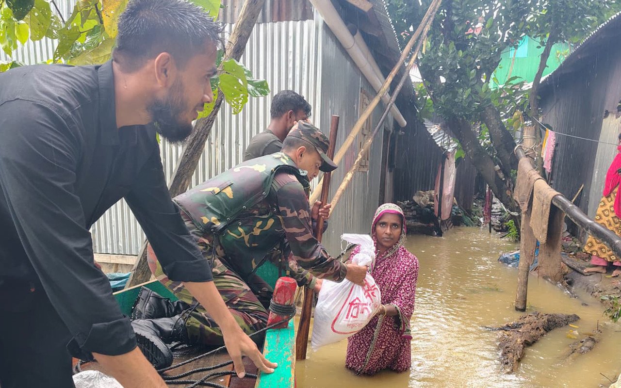 মহালছড়িতে পানিবন্দি ২০০ পরিবার