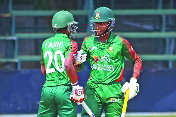জিম্বাবুয়েকে পাত্তাই দিল না টাইগার যুবারা