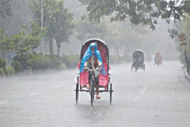 ঢাকা-খুলনা-বরিশাল ও চট্টগ্রাম বিভাগে ভারি বৃষ্টির আভাস