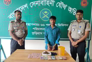 কুড়িগ্রামে মাদক কারবারি আটক
