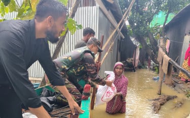 মহালছড়িতে পানিবন্দি ২০০ পরিবার